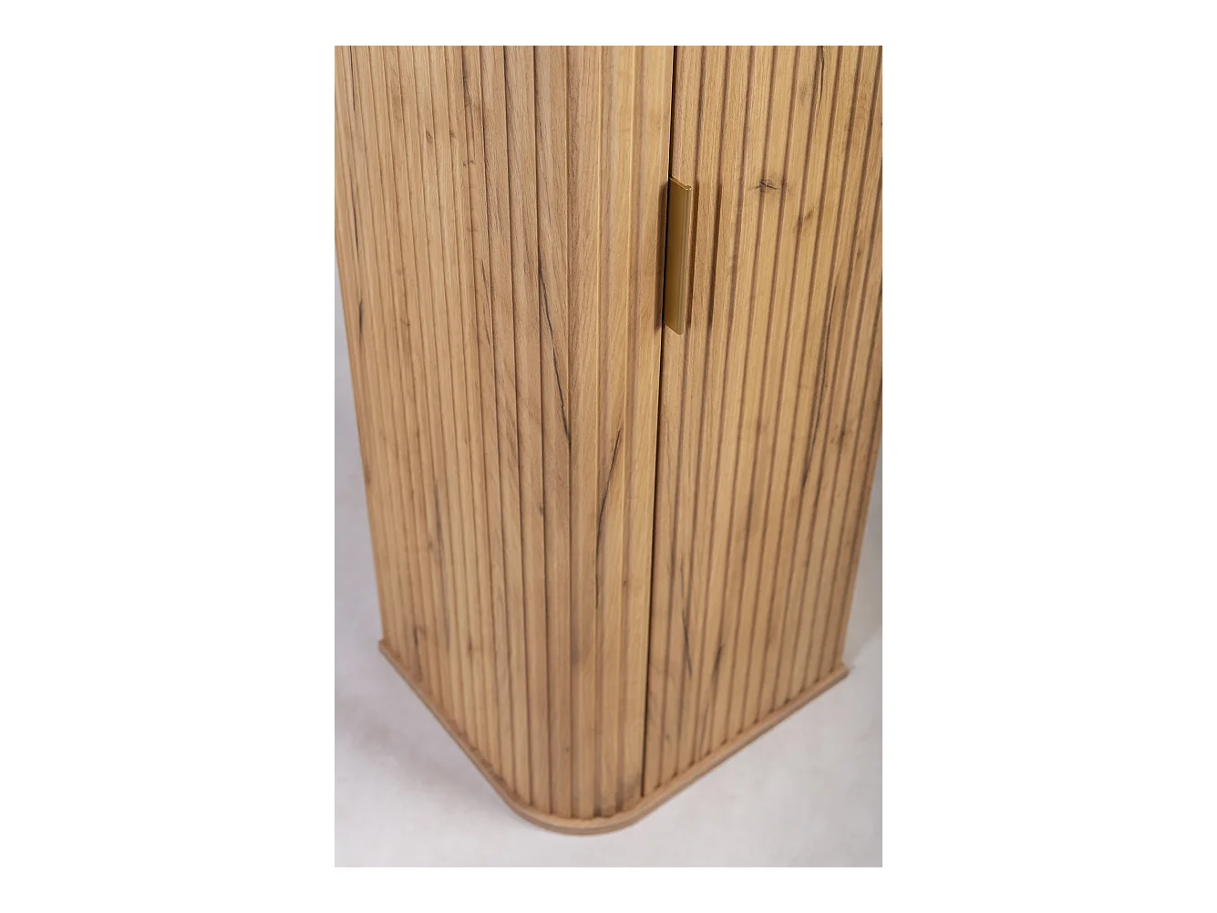 Meuble de salle de bain, Chêne Craft, poignée dorée, 35,5 x 139 x 31,5 cm