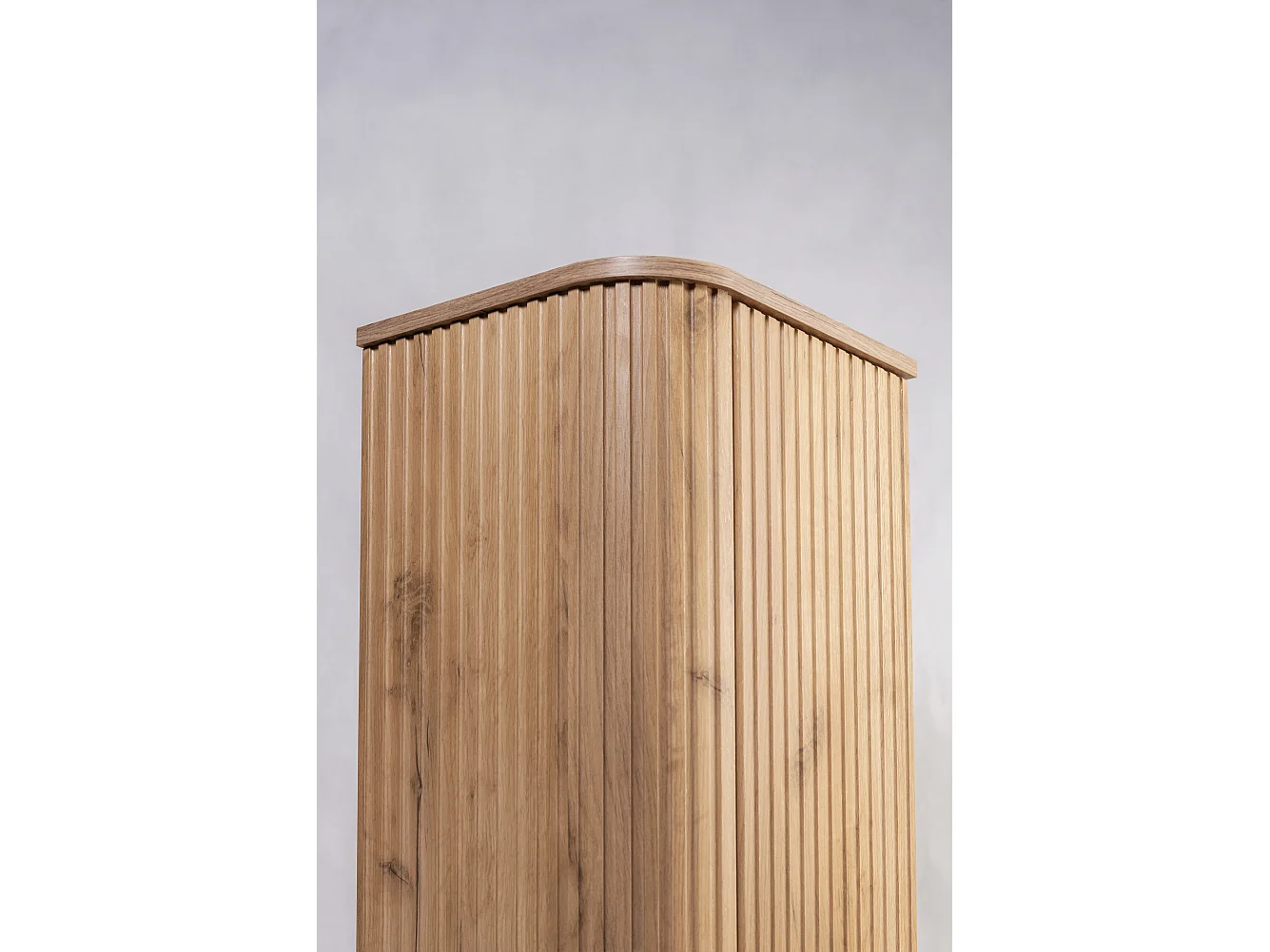 Badkamerkast, Craft Eik, gouden handgreep, 35,5 x 139 x 31,5 cm