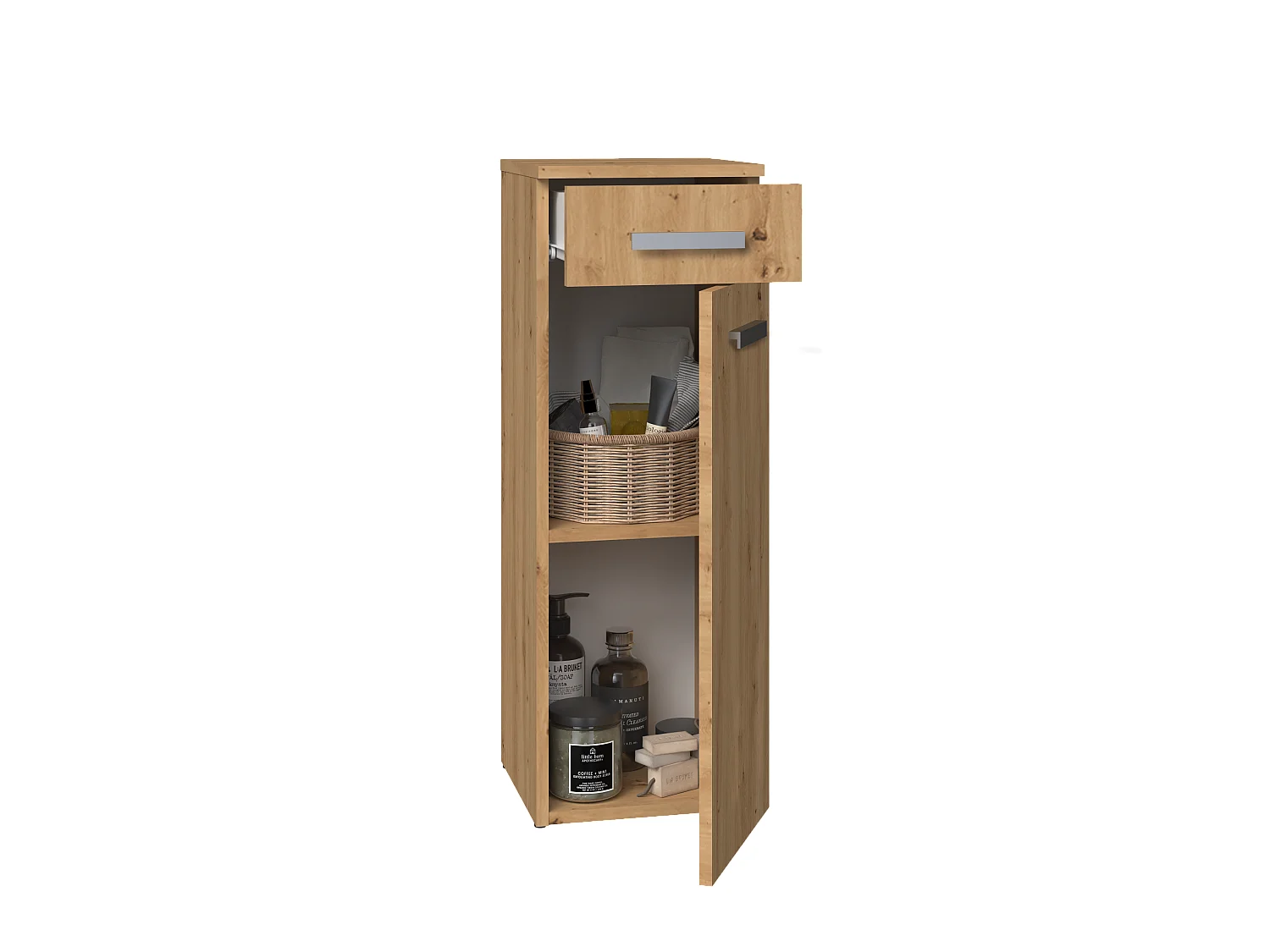 Meuble de salle de bain, Chêne Artisan, 85 x 30 x 30 cm