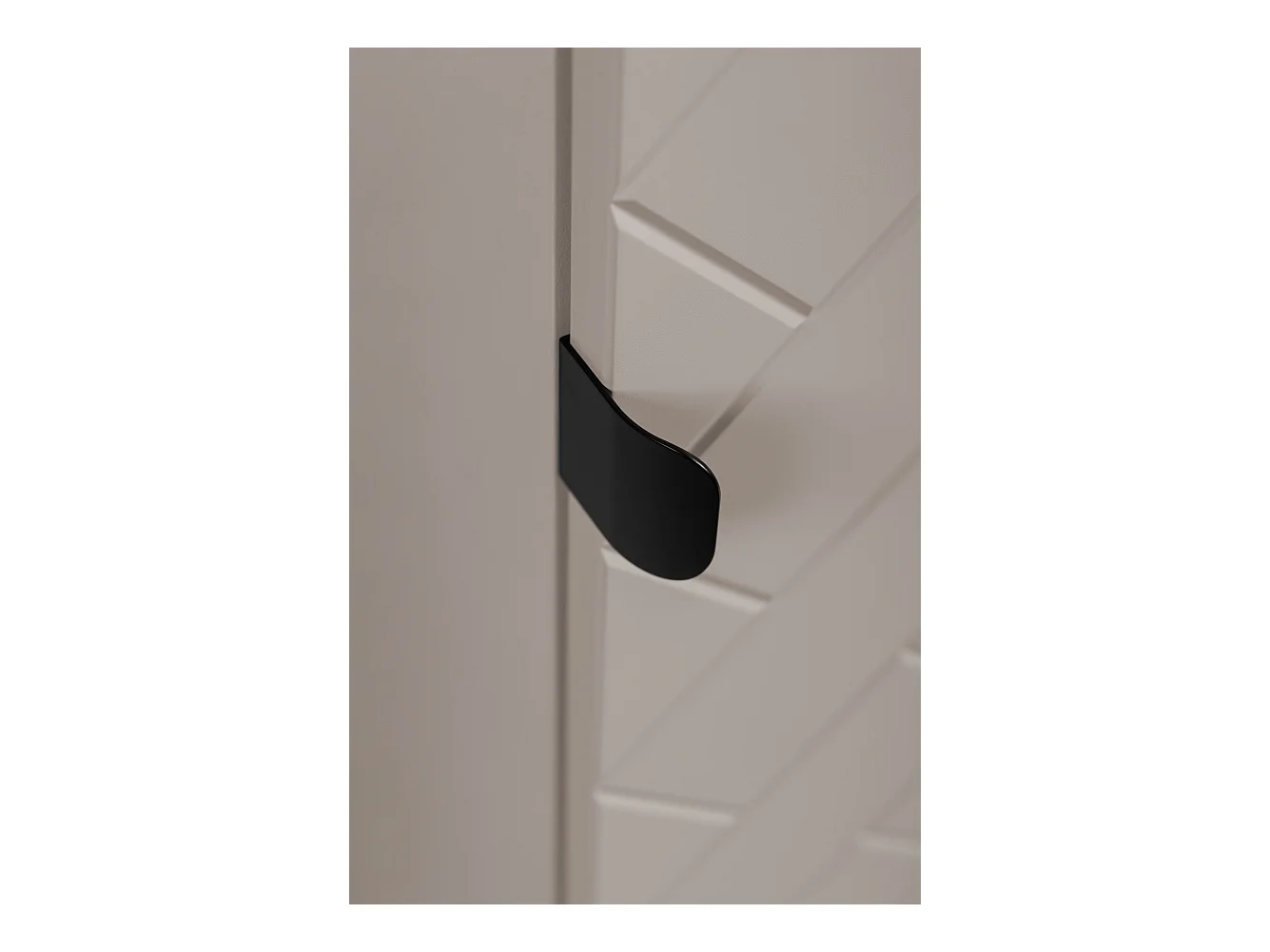 Szafka łazienkowa kaszmir 35 x 136 x 27 cm uchwyt czarny