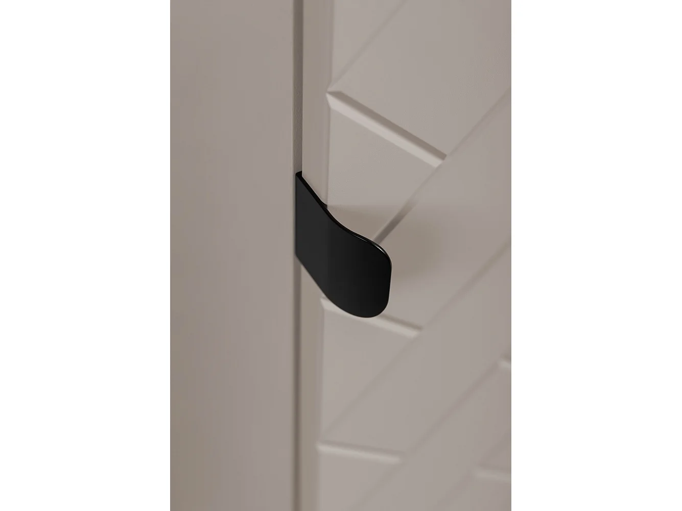 Meuble de salle de bain, Cachemire, 35 x 136 x 27 cm, poignées noires