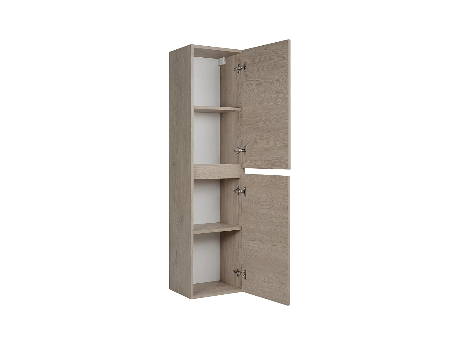 BADEZIMMERSCHRANK, Farbe: helle Eiche, 35 x 136 x 27 cm