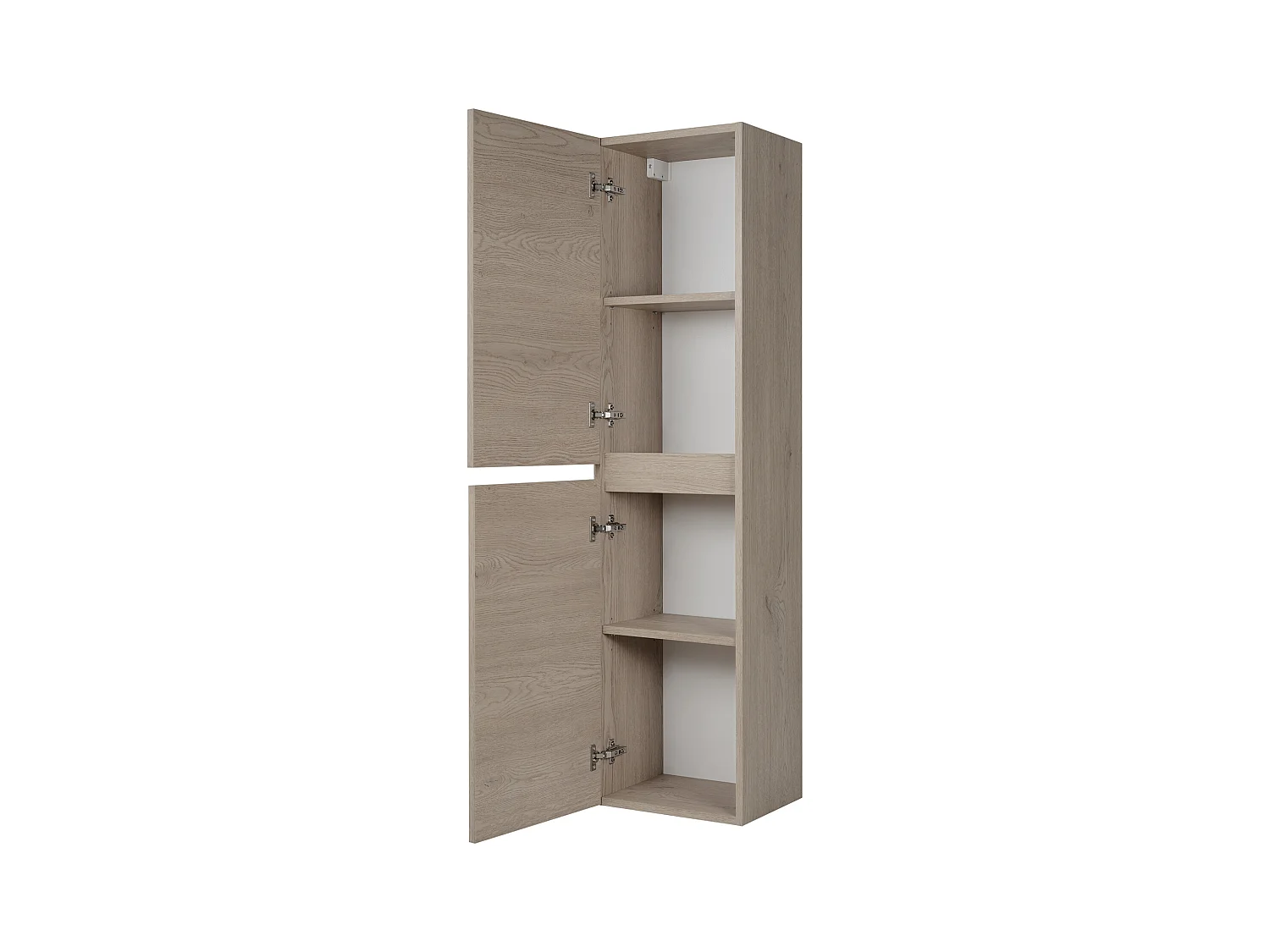 BADEZIMMERSCHRANK, Farbe: helle Eiche, 35 x 136 x 27 cm