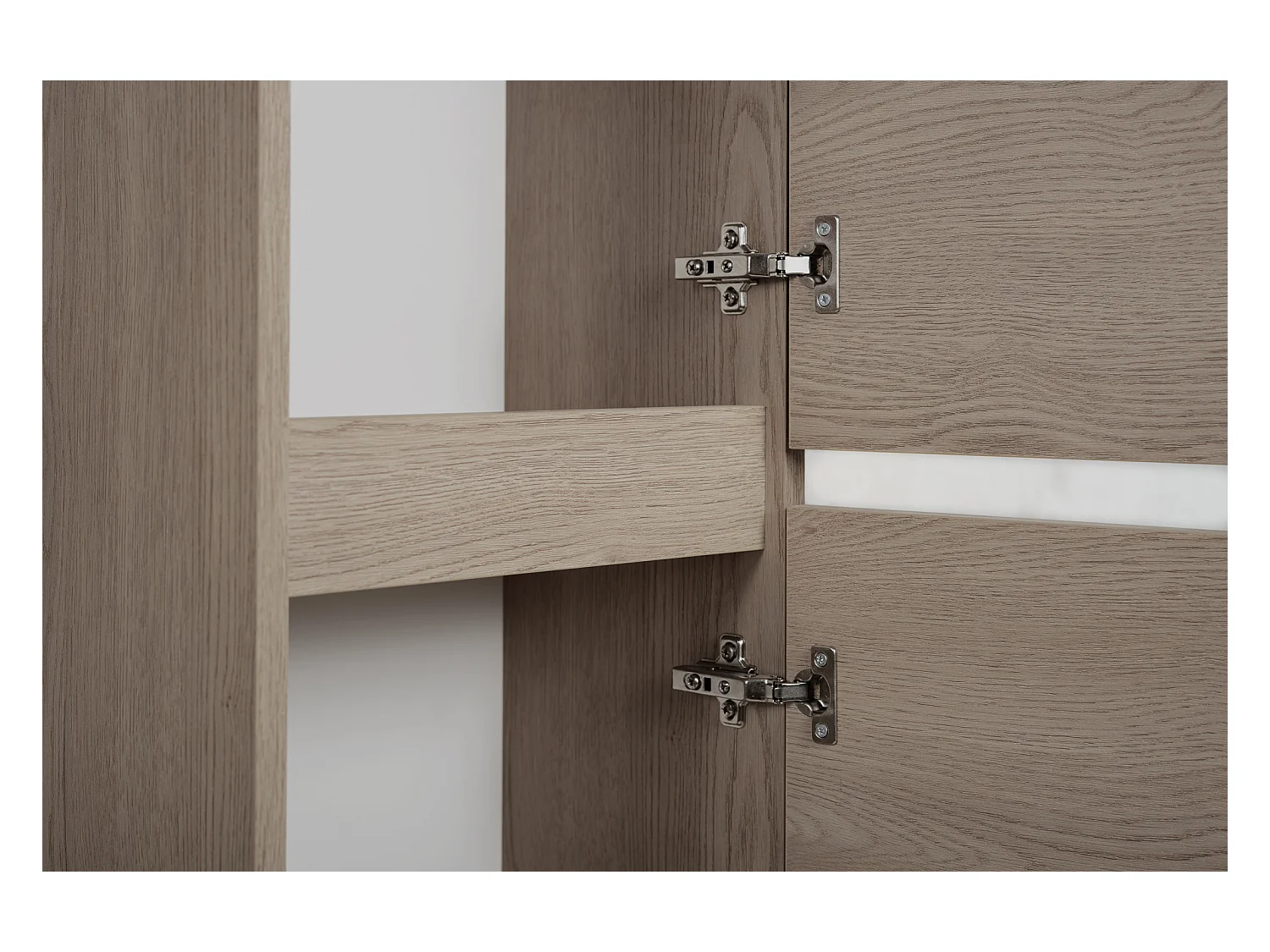 BADEZIMMERSCHRANK, Farbe: helle Eiche, 35 x 136 x 27 cm