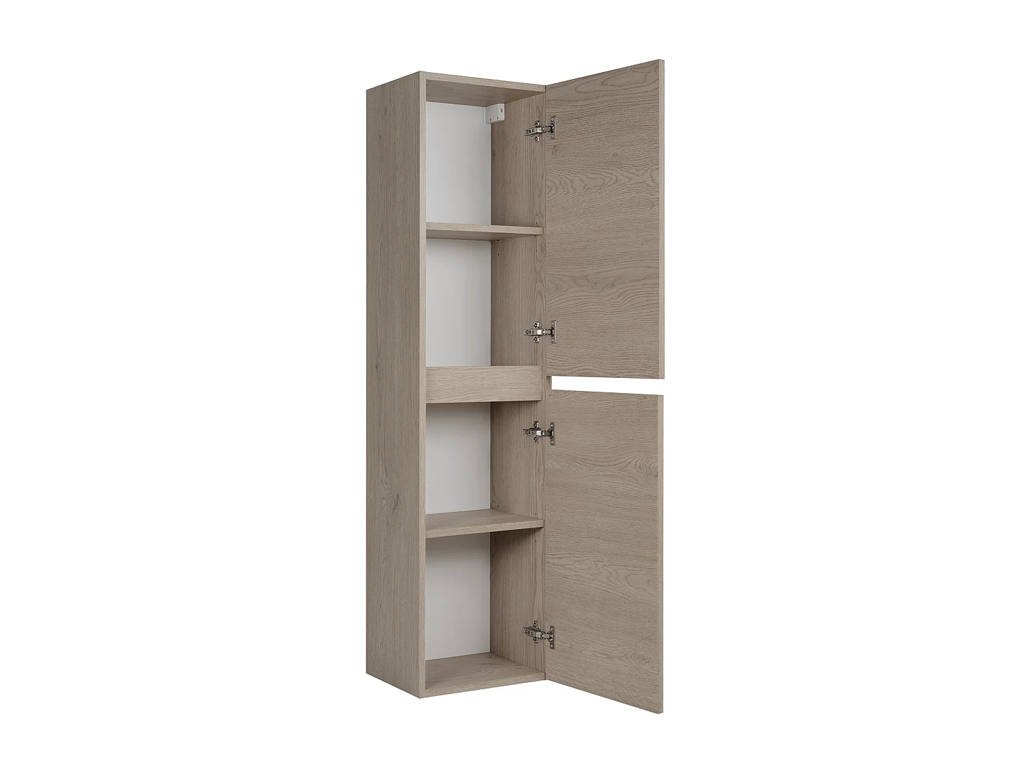 Meuble de salle de bain, Couleur: Chêne Foncé, 35 x 136 x 27 cm