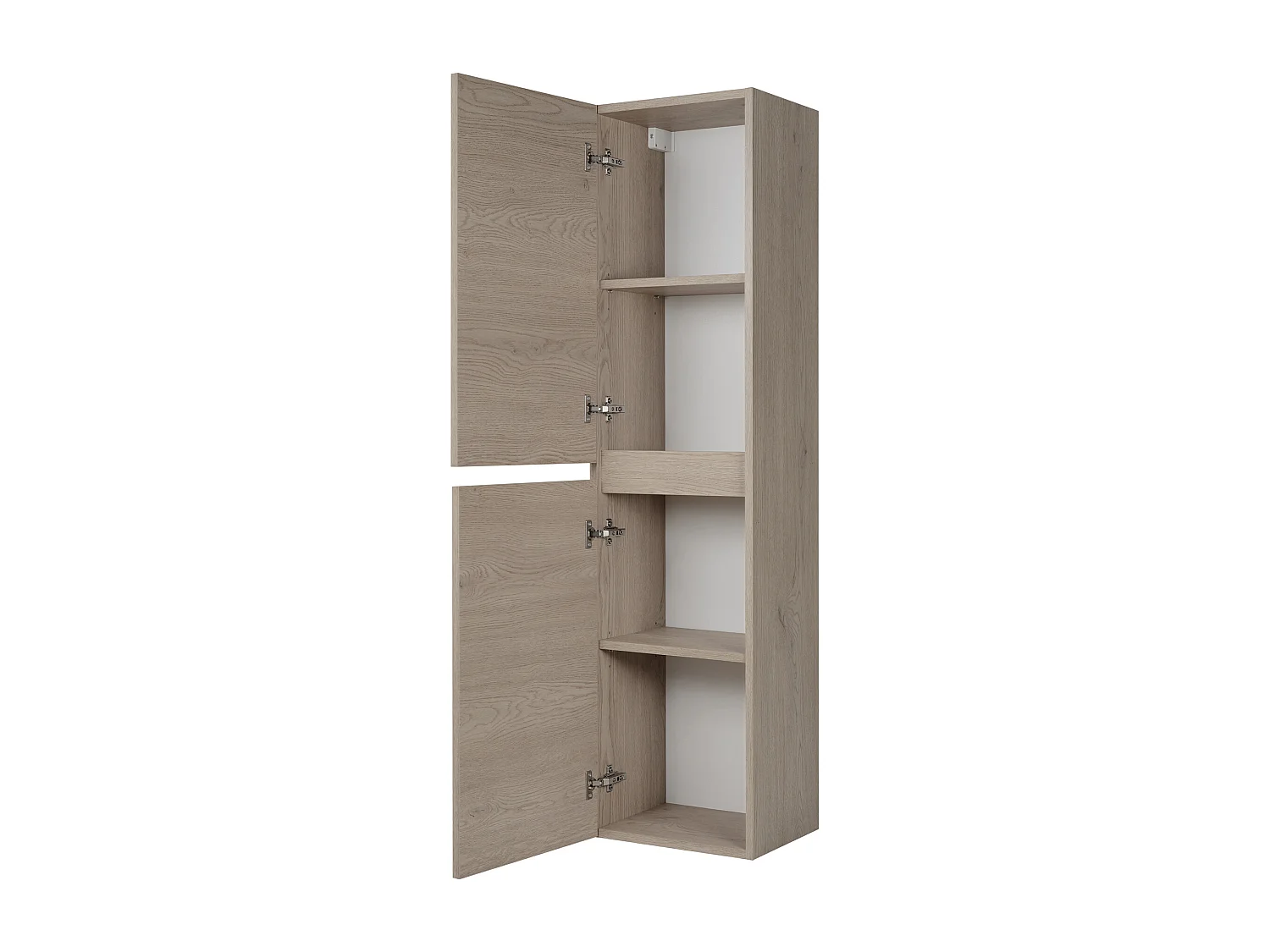 Meuble de salle de bain, Couleur: Chêne Foncé, 35 x 136 x 27 cm