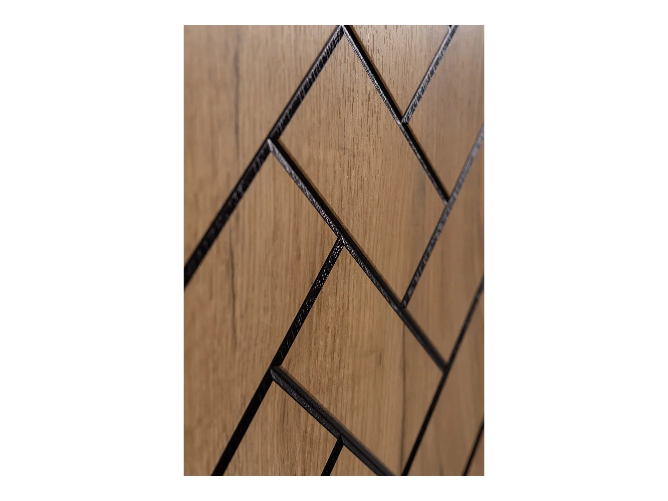 Meuble de salle de bain, Chêne Craft, 35 x 136 x 27 cm, poignées noires