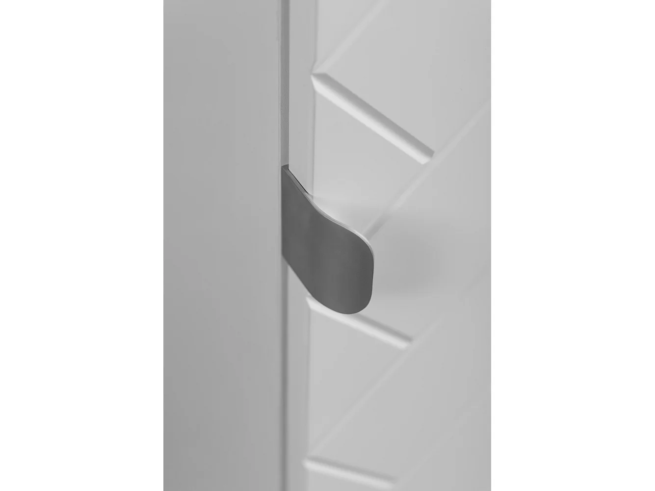 Meuble de salle de bain, Blanc Mat, 35 x 136 x 27 cm, poignées argentées