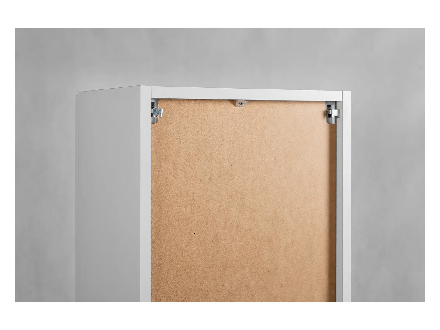 Meuble de salle de bain de style classique, blanc, 35 x 136 x 27 cm, poignée argentée