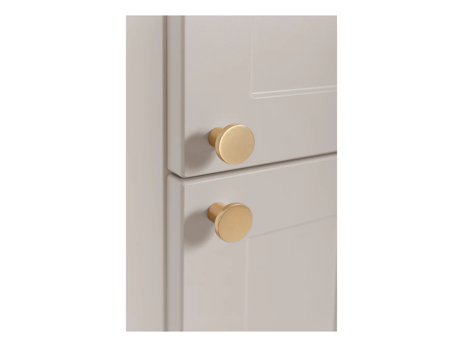 Meuble de salle de bain en cachemire de style classique 35 x 136 x 27 cm, poignée dorée