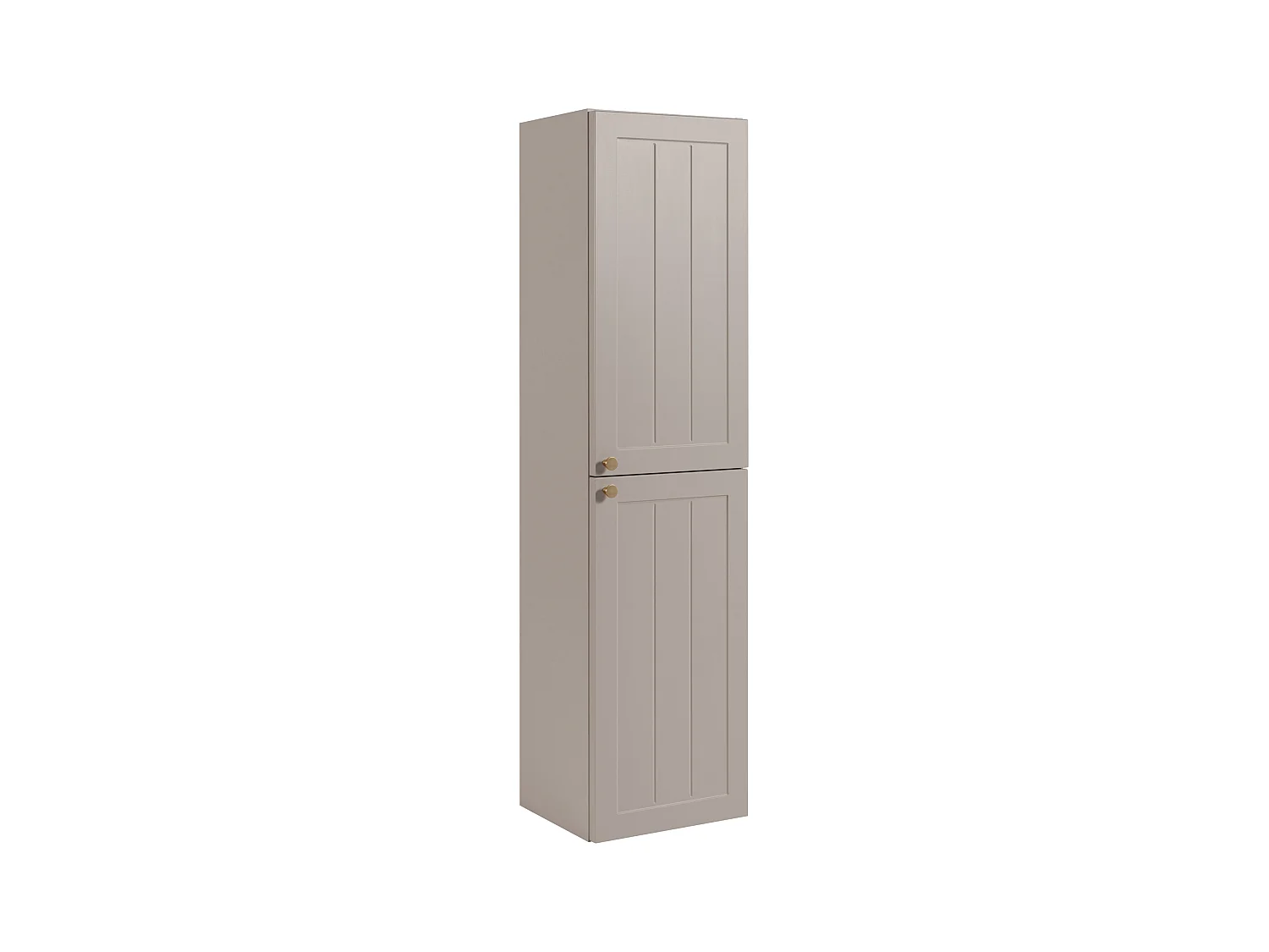 BADEZIMMERSCHRANK, Kaschmir, 35 x 136 x 27 cm, goldener Griff