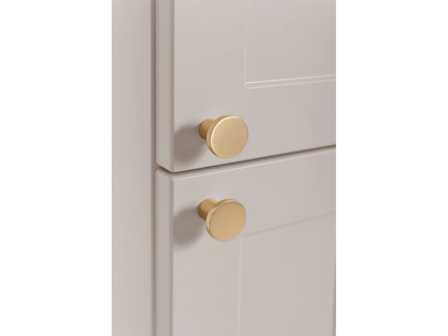 Meuble de salle de bain en cachemire de style classique 35 x 136 x 27 cm, poignée dorée