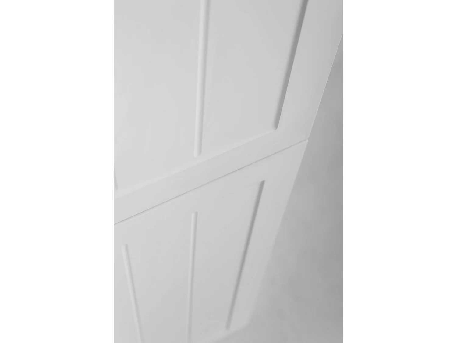 Meuble de salle de bain de style classique, blanc, 35 x 136 x 27 cm, poignée noire