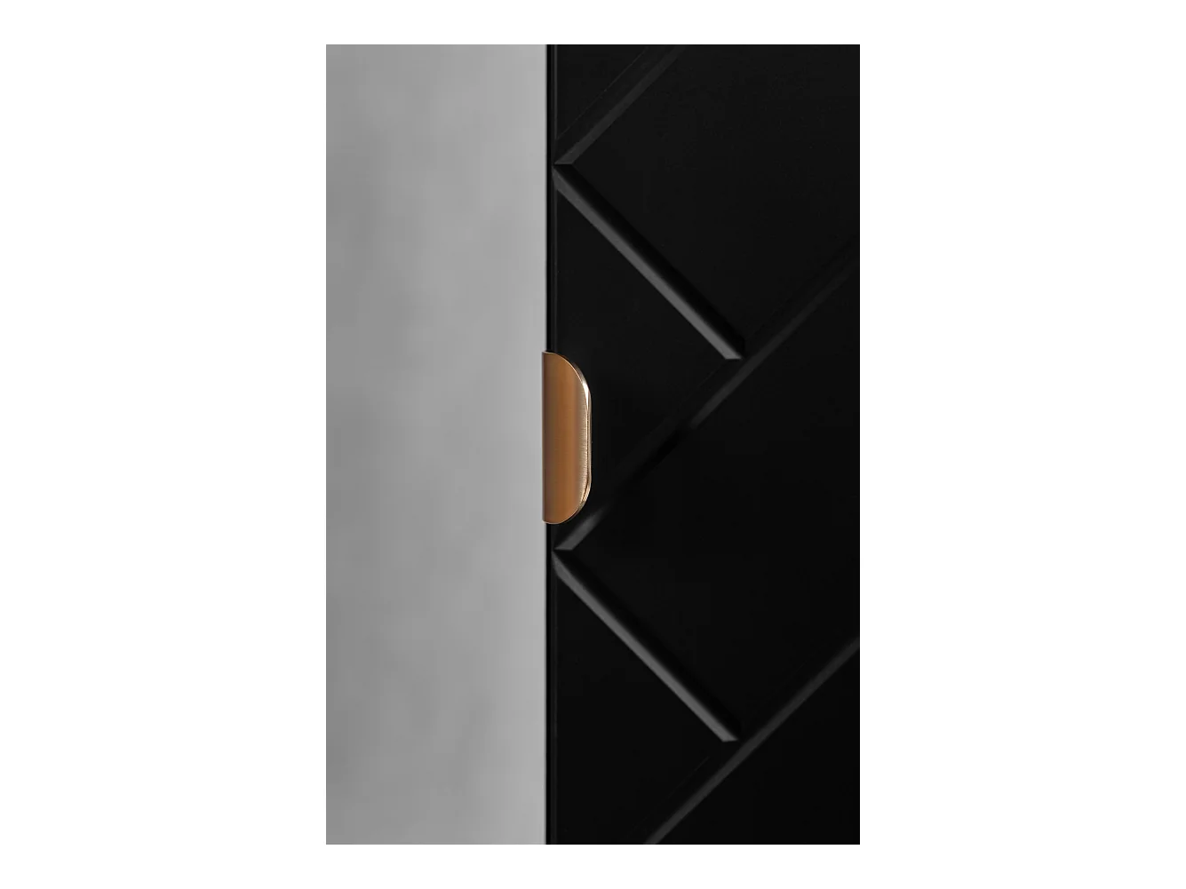 Badkamerkast, matzwart, 35 x 136 x 27 cm, gouden handgrepen