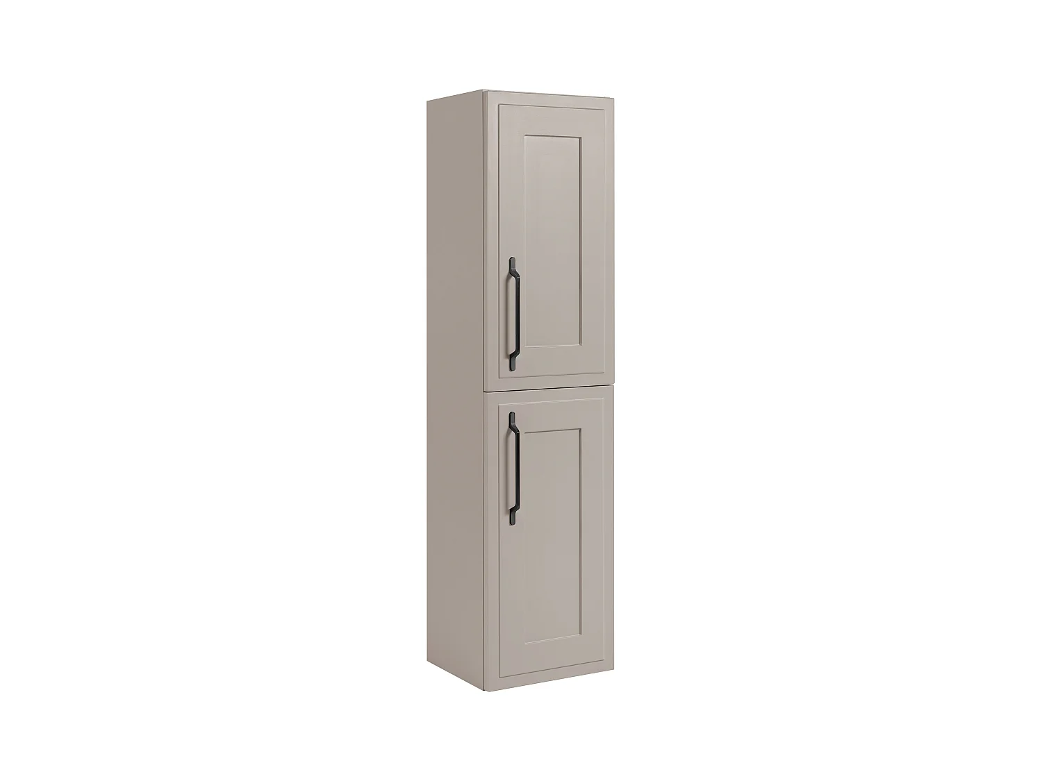 BADEZIMMERSCHRANK, Kaschmir, 35 x 136 x 27 cm, schwarzer Griff