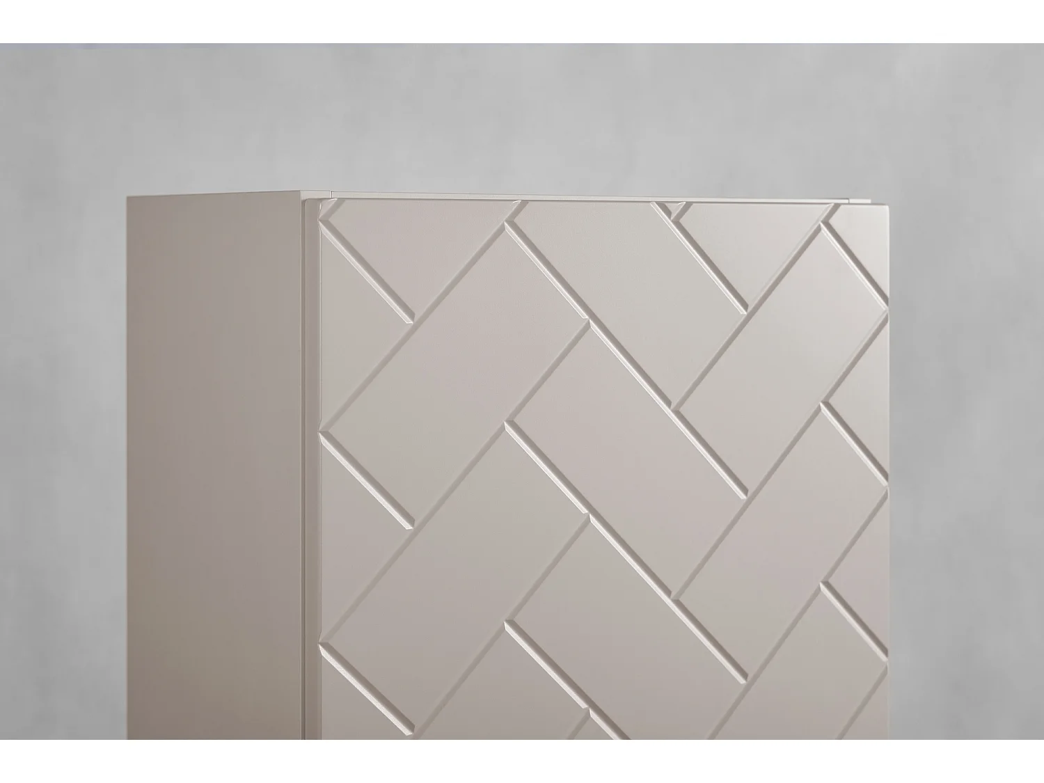 Mobiletto da bagno, Cashmere, 35 x 136 x 27 cm, maniglie dorate