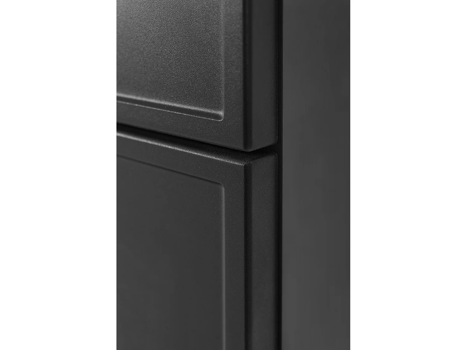 Szafka łazienkowa ciemnoszara, uchwyt złoty, 27 x 35 x 136 cm