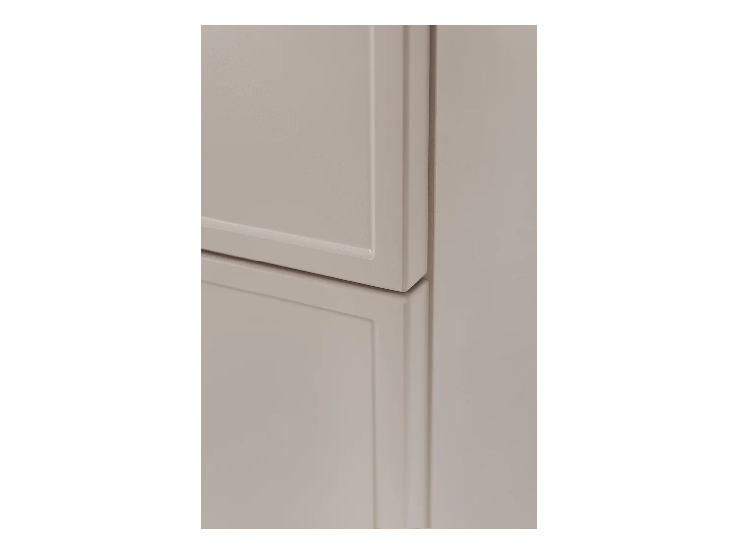 Badezimmerschrank, Kaschmir, 27 x 35 x 136 cm, Silberne Griffe