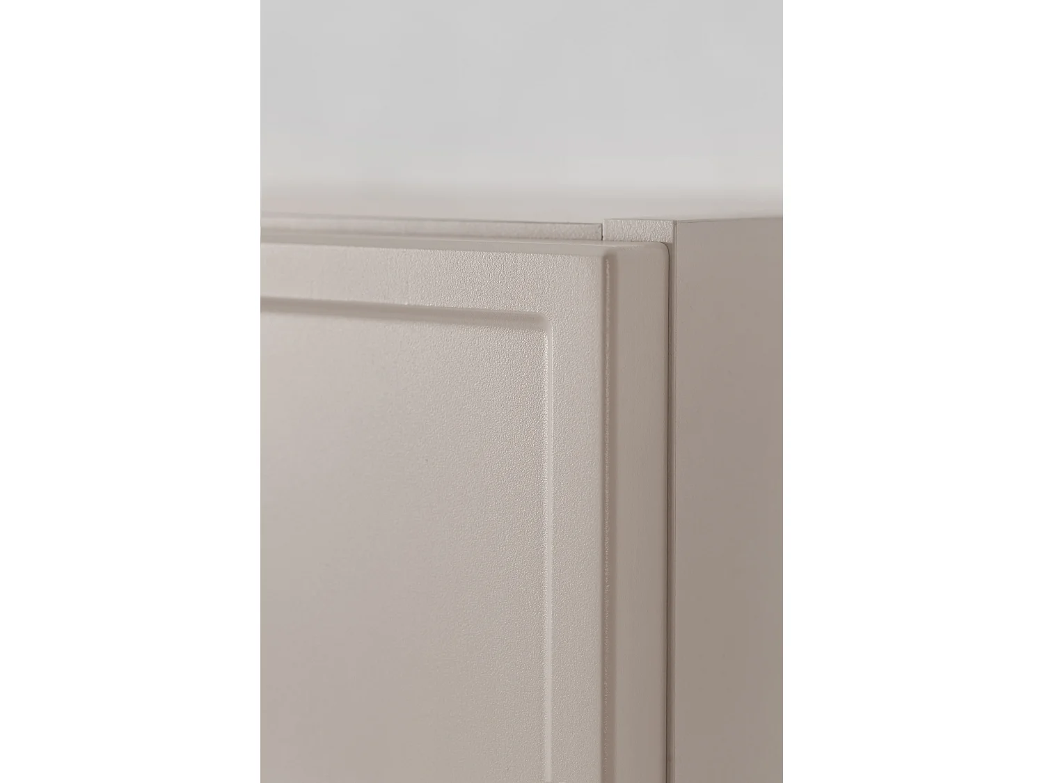 Badezimmerschrank, Kaschmir, 27 x 35 x 136 cm, Silberne Griffe