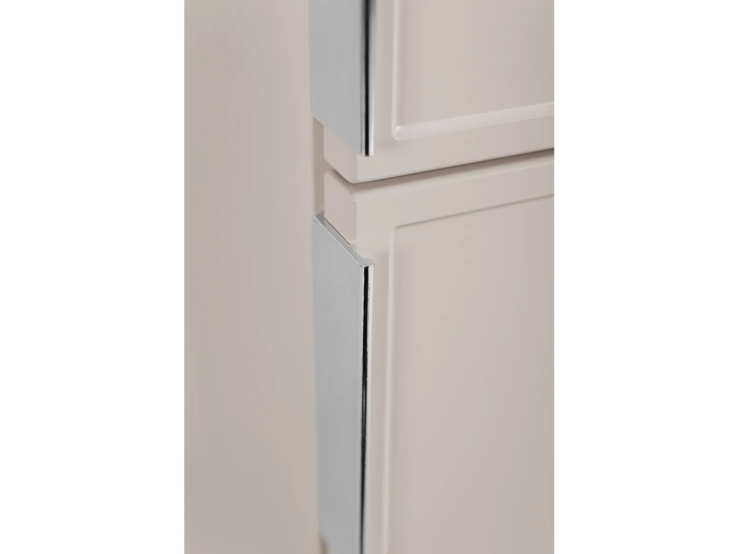 Meuble de salle de bain, Cachemire, poignée argentée, 35 x 136 x 27 cm