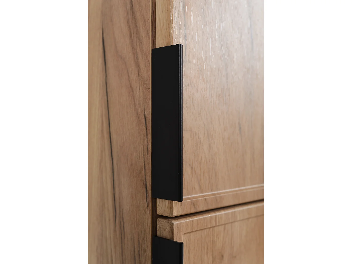 Mobiletto da bagno, Rovere Craft, maniglia nera, 35 x 136 x 27 cm