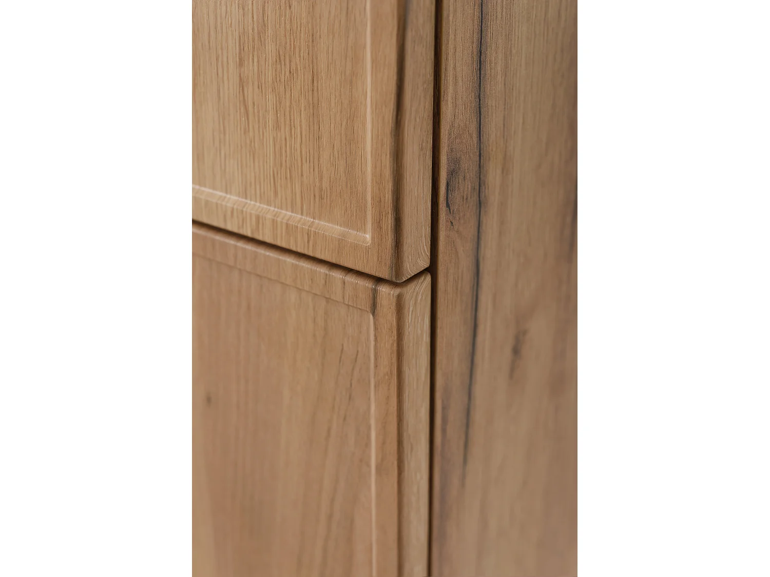 Mobiletto da bagno, Rovere Craft, maniglia nera, 35 x 136 x 27 cm