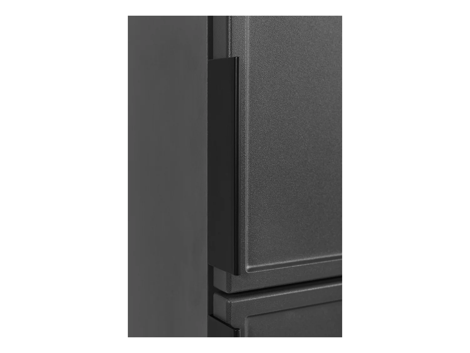 Szafka łazienkowa, ciemnoszara, uchwyt czarny, 27 x 35 x 136 cm