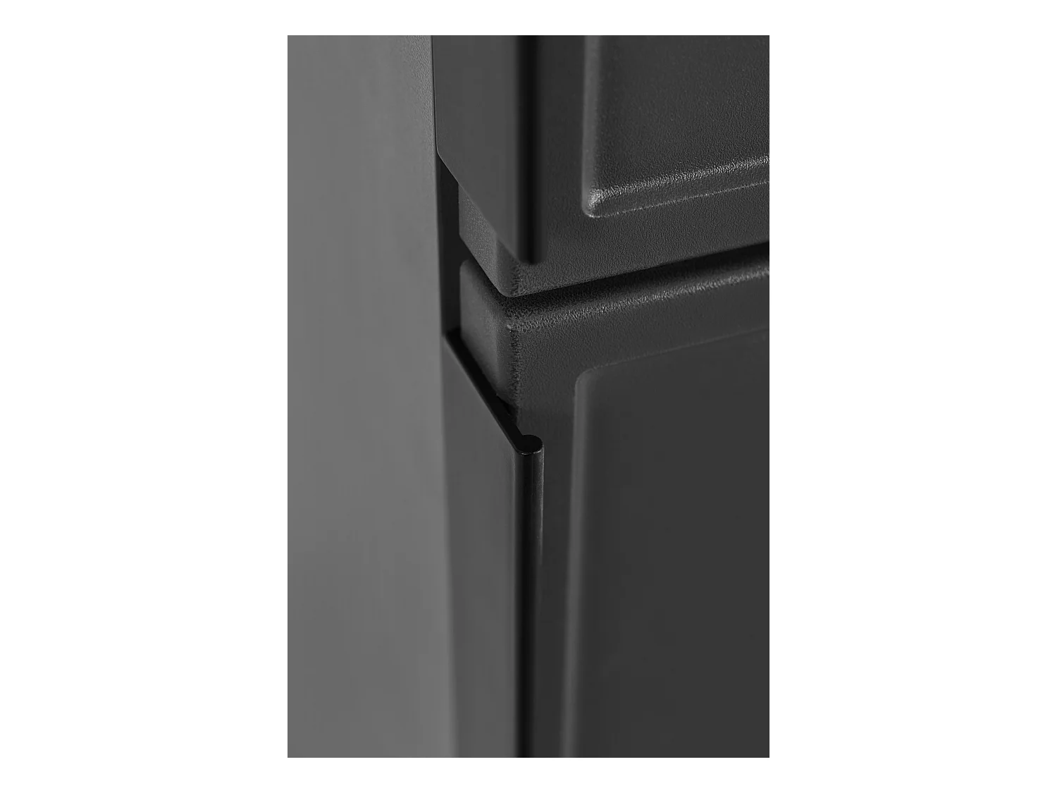 Szafka łazienkowa, ciemnoszara, uchwyt czarny, 27 x 35 x 136 cm