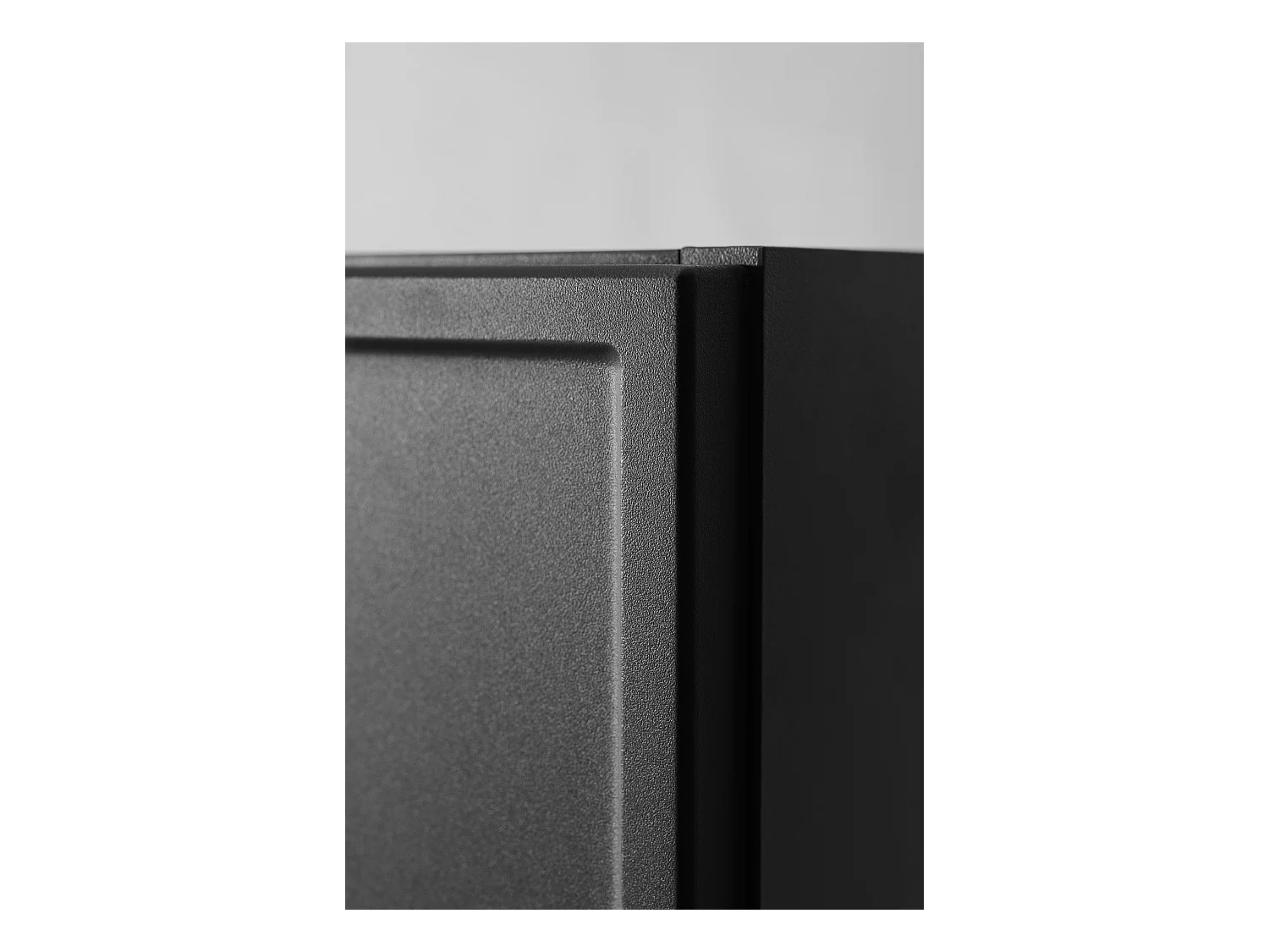 Szafka łazienkowa, ciemnoszara, uchwyt czarny, 27 x 35 x 136 cm