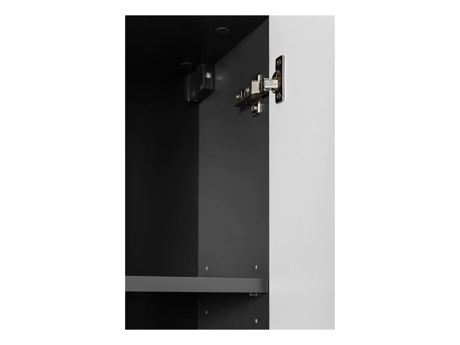 Szafka łazienkowa, ciemnoszara, uchwyt czarny, 27 x 35 x 136 cm