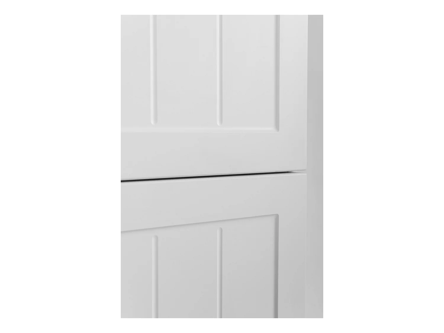 Meuble de salle de bain de style classique, blanc, 35 x 136 x 27 cm, poignée dorée