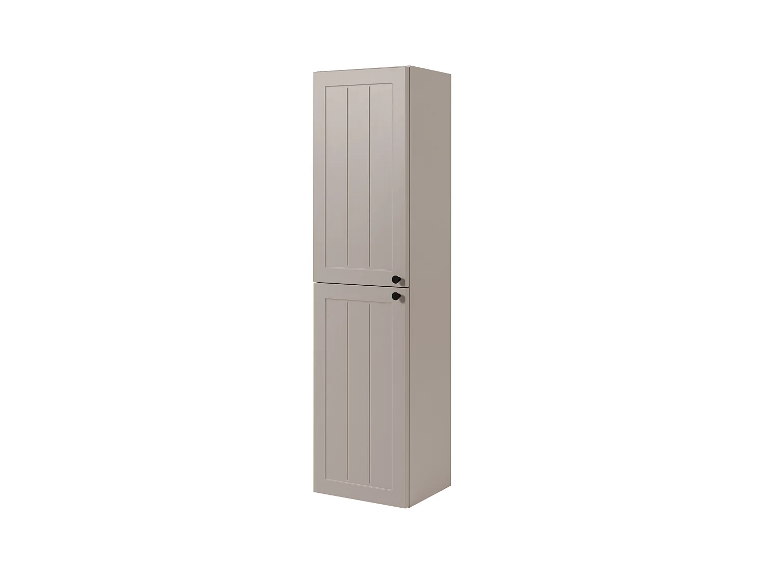BADEZIMMERSCHRANK, Kaschmir, 35 x 136 x 27 cm, schwarzer Griff