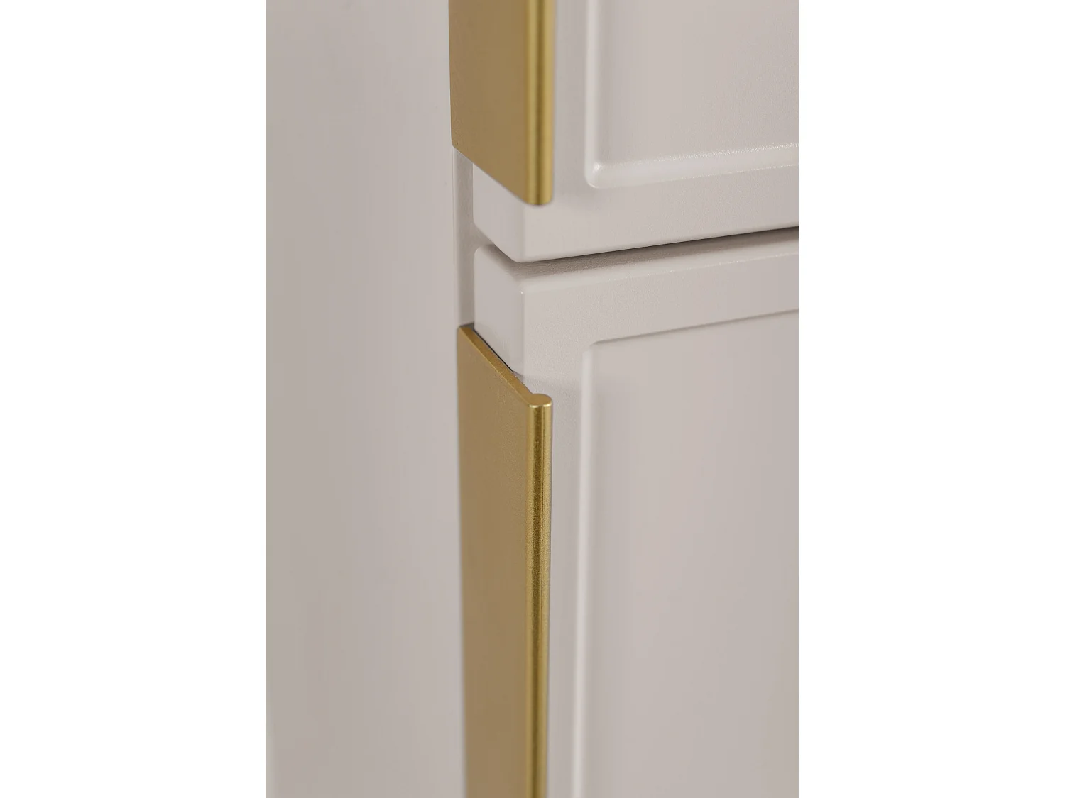Meuble de salle de bain, Cachemire, poignée dorée, 35 x 136 x 27 cm