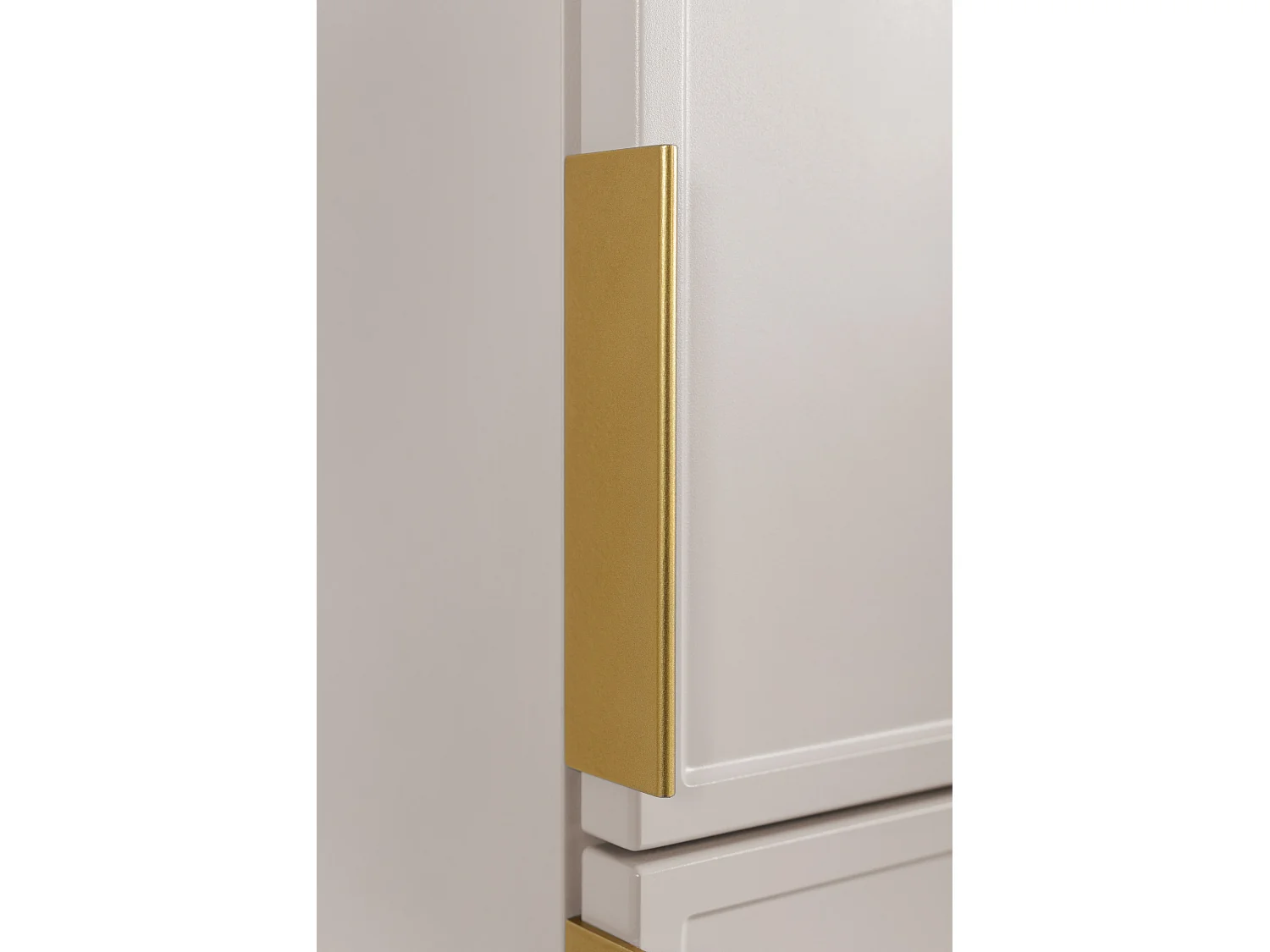 Meuble de salle de bain, Cachemire, poignée dorée, 35 x 136 x 27 cm