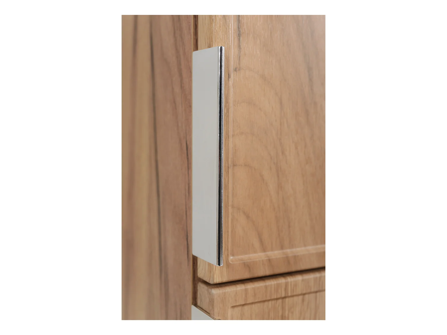 Szafka łazienkowa, dąb Gold Craft, uchwyt srebrny, 27 x 35 x 136 cm
