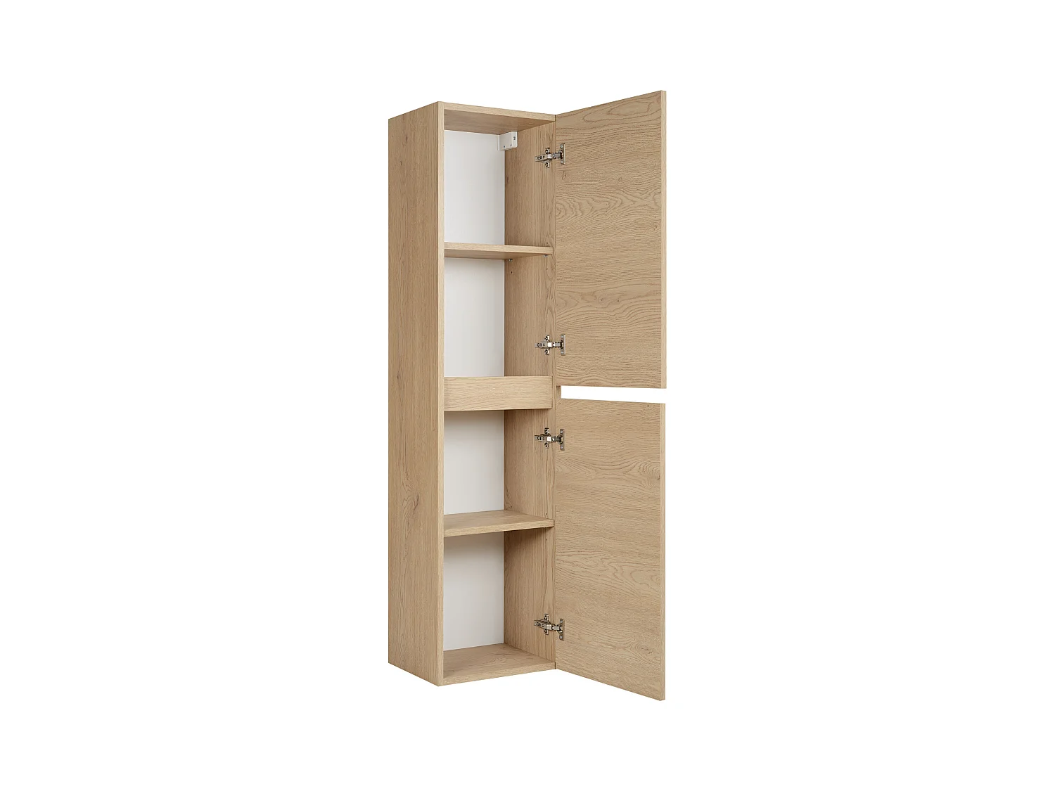 BADEZIMMERSCHRANK, Farbe: dunkle Eiche, 35 x 136 x 27 cm