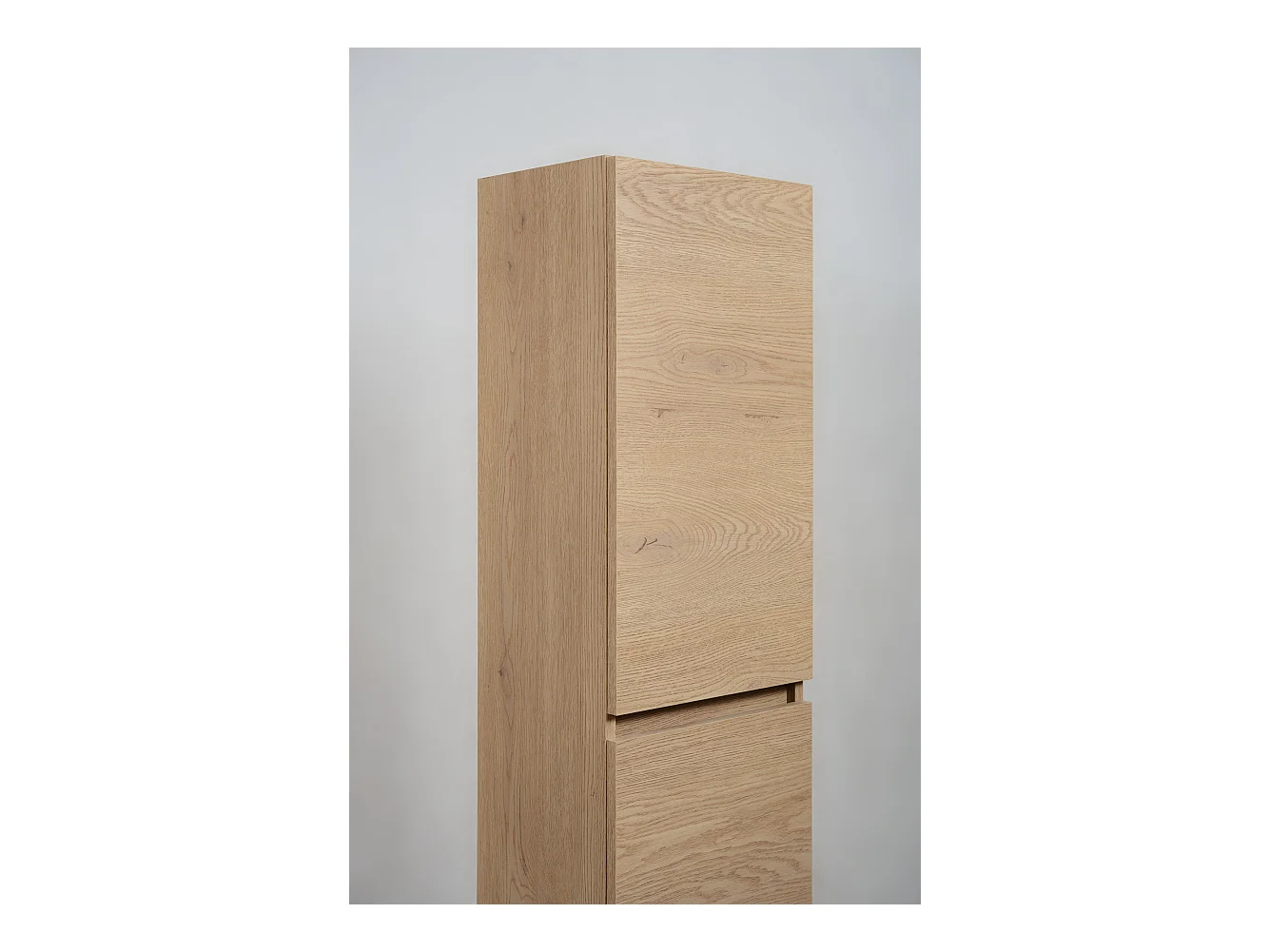 BADEZIMMERSCHRANK, Farbe: dunkle Eiche, 35 x 136 x 27 cm