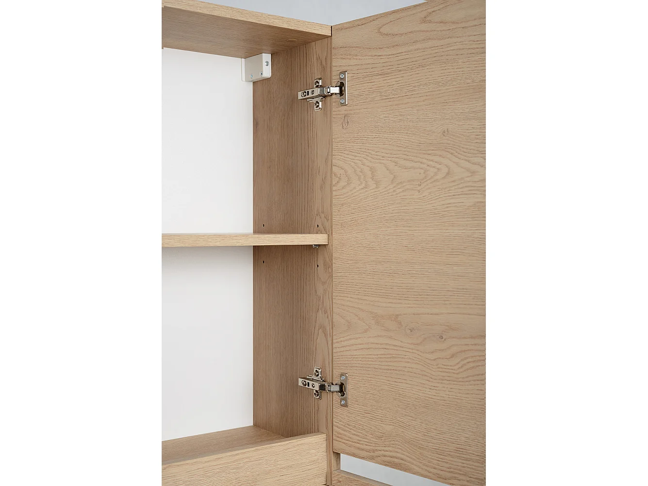 Meuble de salle de bain, Couleur : Chêne Clair, 35 x 136 x 27 cm