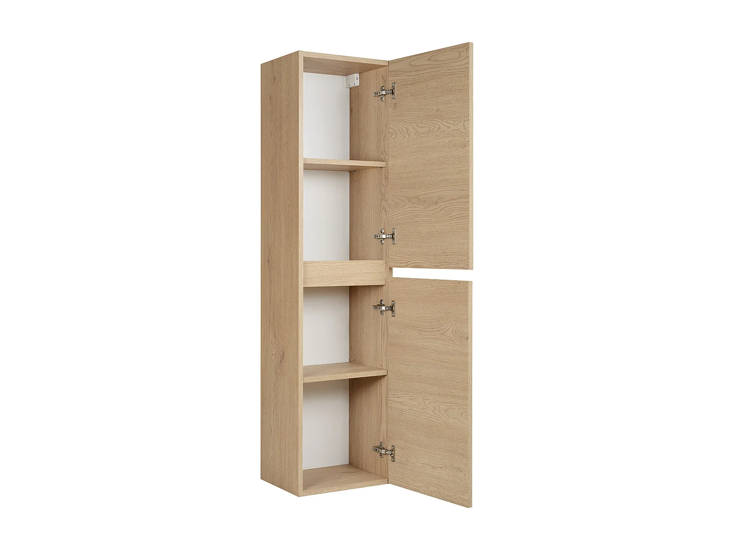 Meuble de salle de bain, Couleur : Chêne Clair, 35 x 136 x 27 cm