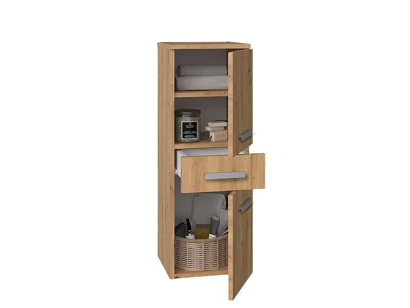 Badezimmermöbel, Artisanal Oak, 85 x 30 x 30 cm