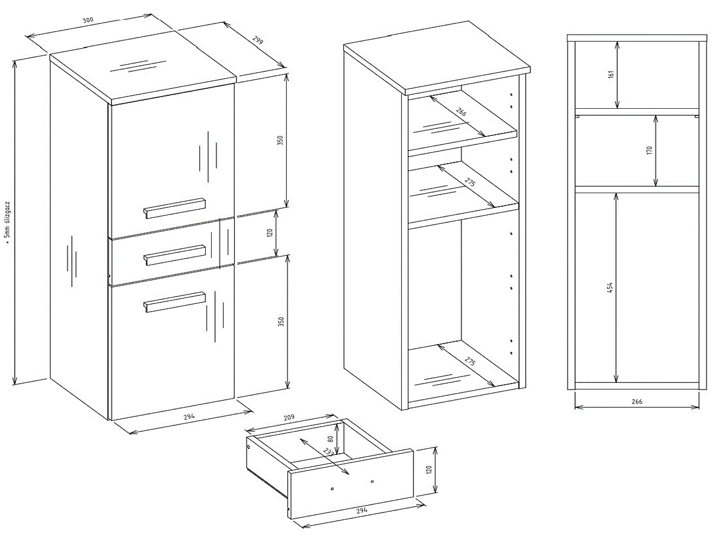 Meuble de salle de bain, Chêne Artisanal, 85 x 30 x 30 cm
