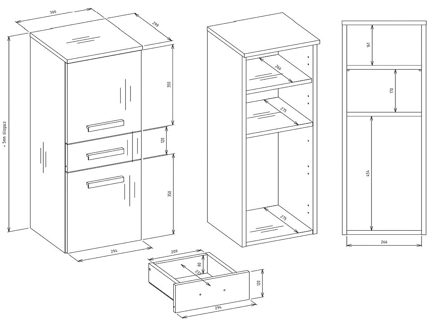 Meuble de salle de bain, Chêne Artisanal, 85 x 30 x 30 cm