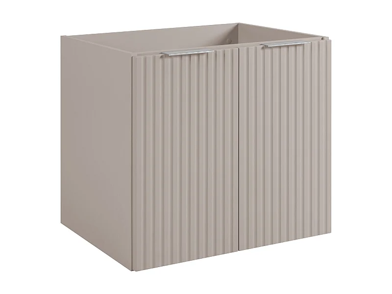 Mobile da bagno, Cashmere + maniglia argento, 60 x 57 x 46 cm