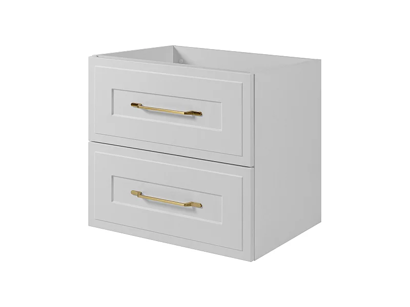 Meuble sous lavabo de style classique, blanc, 60 x 57 x 46 cm