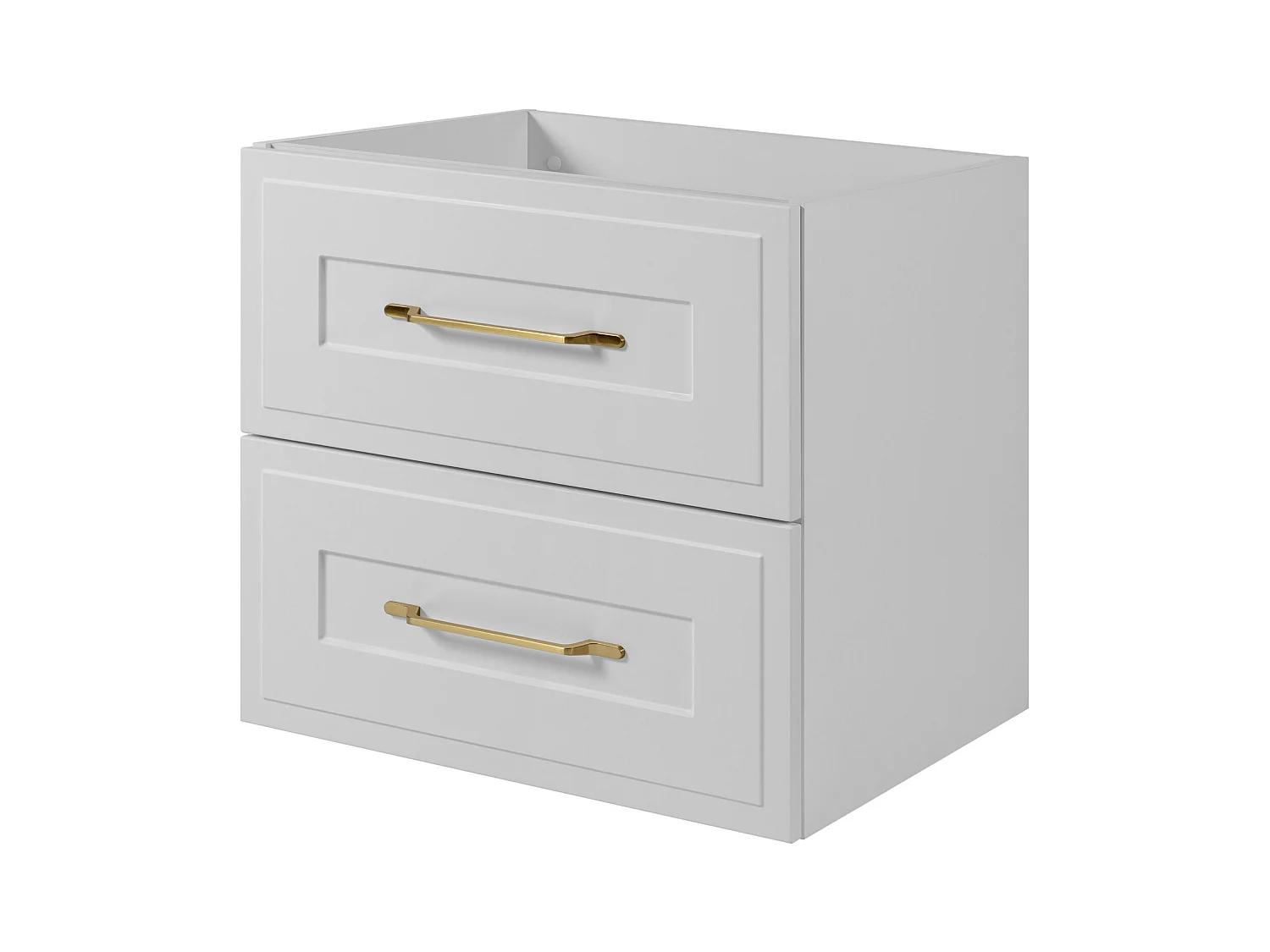 Meuble sous lavabo de style classique, blanc, 60 x 57 x 46 cm