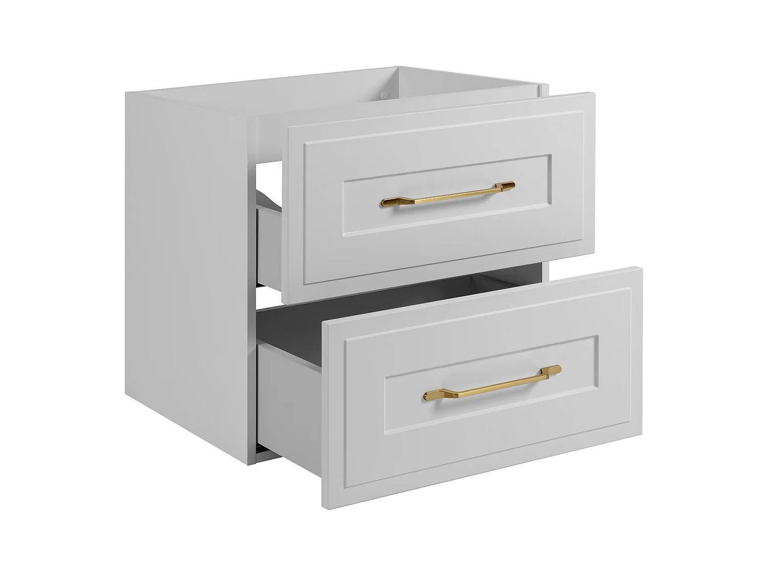 Meuble sous lavabo de style classique, blanc, 60 x 57 x 46 cm