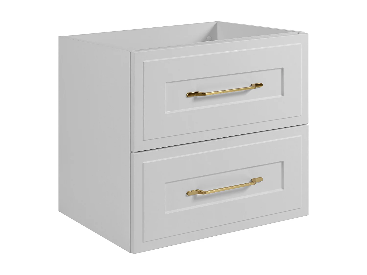 Meuble sous lavabo de style classique, blanc, 60 x 57 x 46 cm