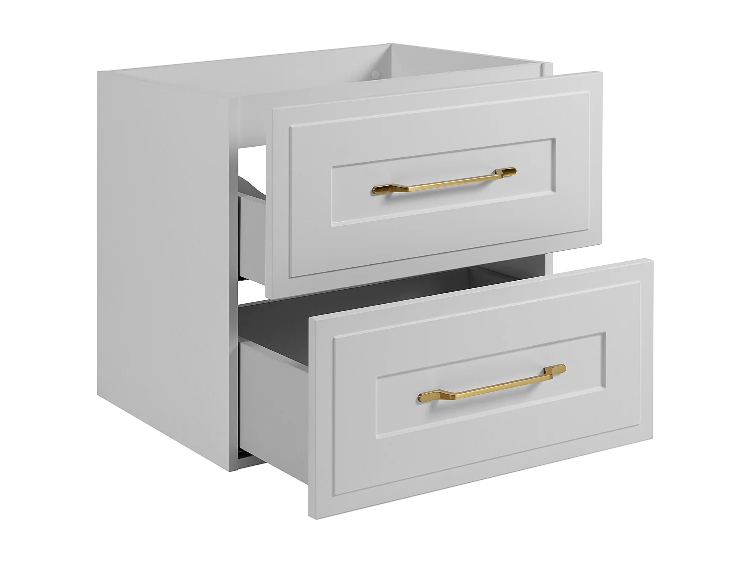 Meuble sous lavabo de style classique, blanc, 60 x 57 x 46 cm