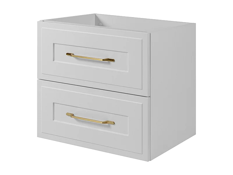 Meuble sous lavabo de style classique, blanc, 60 x 57 x 46 cm