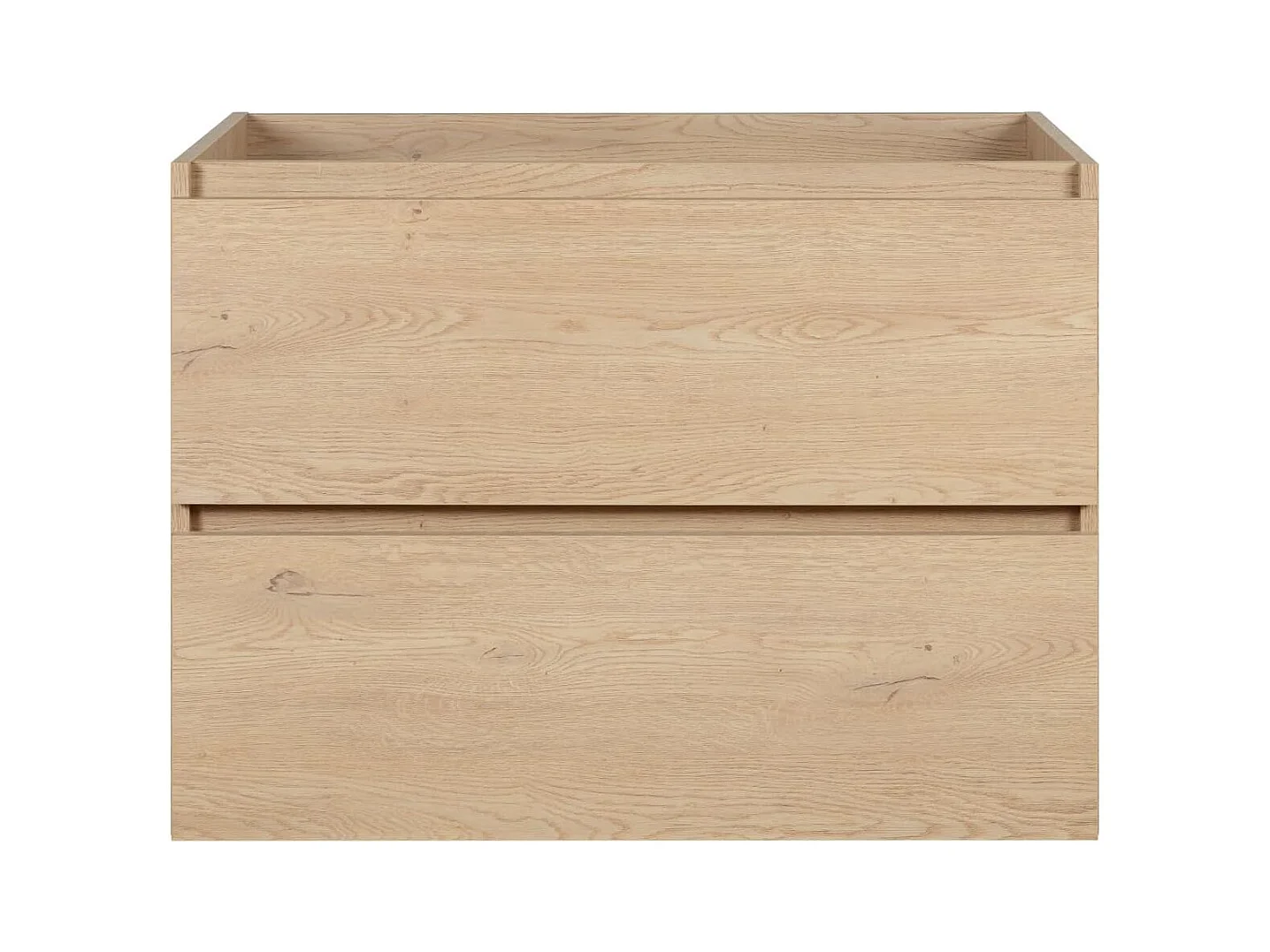 Meuble de salle de bain 80 cm, pieds, Couleur : Chêne Clair, 80 x 77 x 46 cm, sans plan de travail